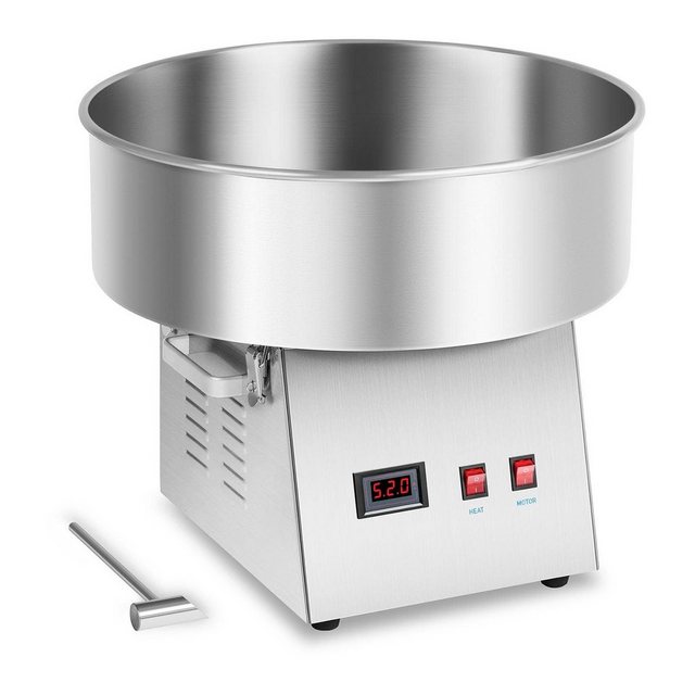 Royal Catering Zuckerwattemaschine Zuckerwattemaschine – 52 cm – Edelstahl – vibrationsgedämpft