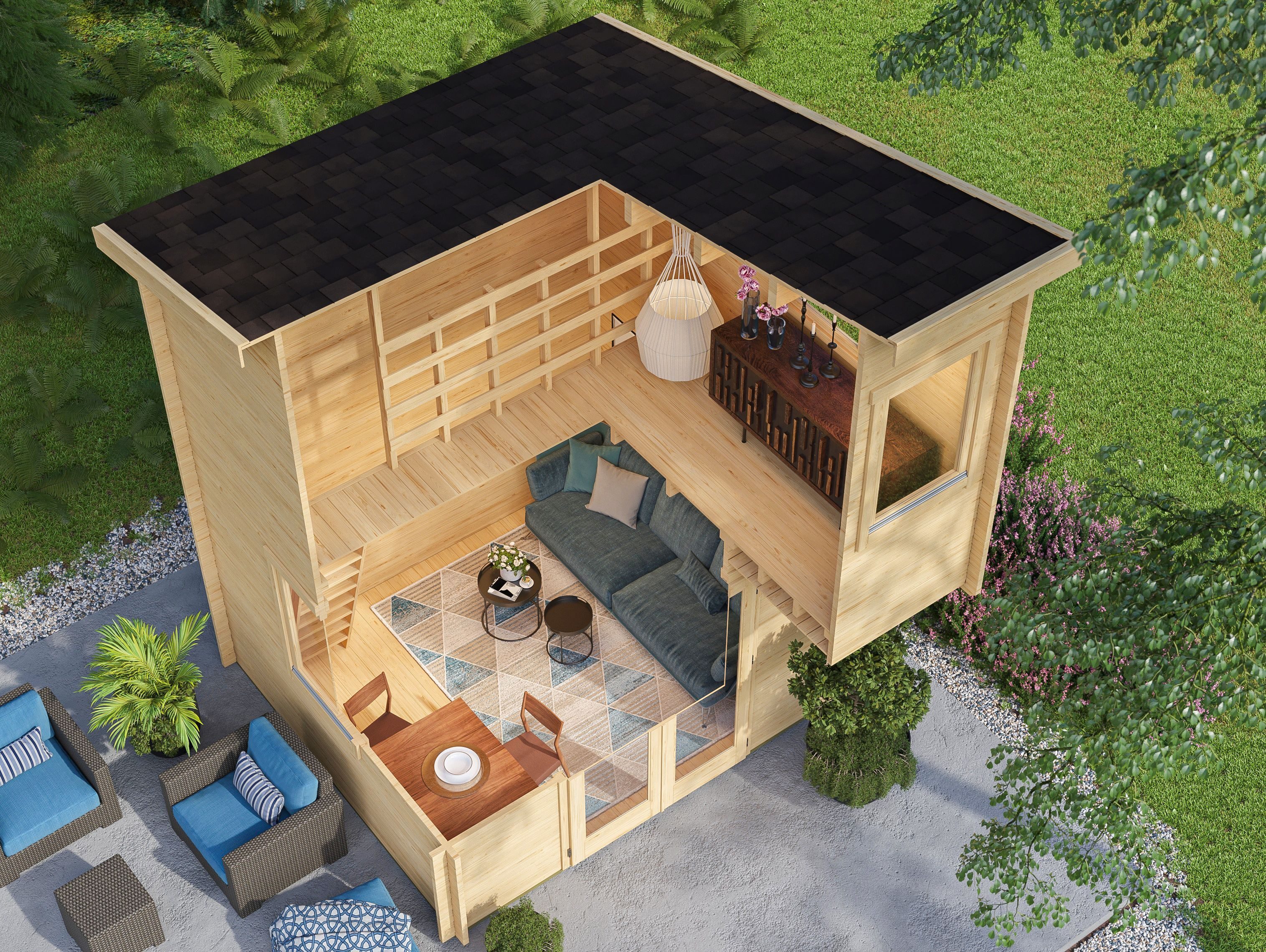 Fjordholz Gartenhaus Marlene 44