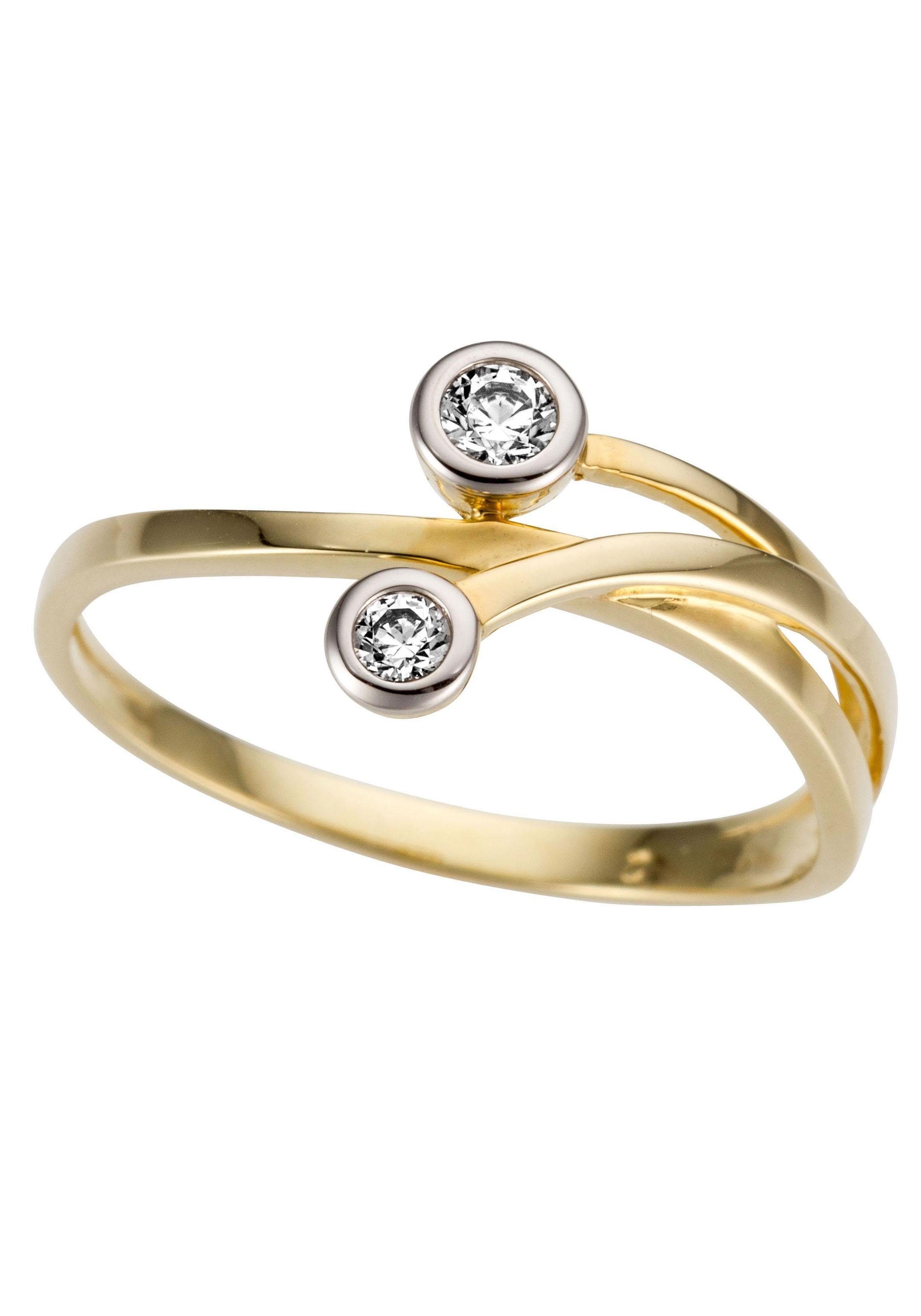 Firetti Goldring Schmuck Geschenk Gold 333 Damenring Goldring, mit Zirkonia (synth)