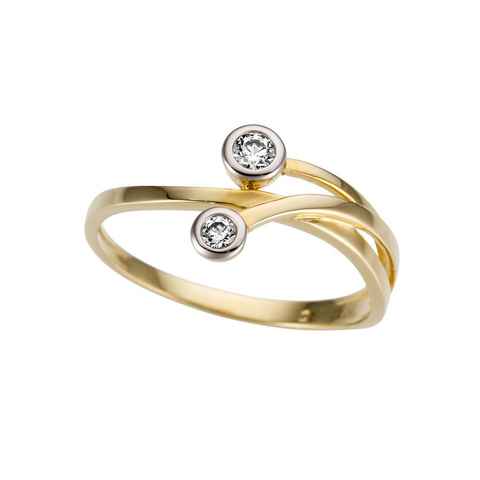 Firetti Goldring Schmuck Geschenk Gold 333 Damenring Goldring, mit Zirkonia (synth)