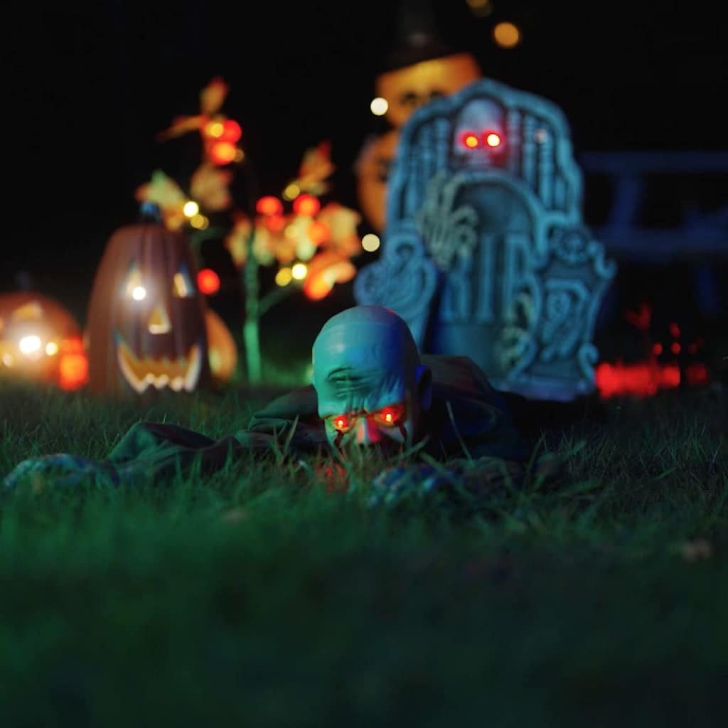 vidaXL Weihnachtsfigur Halloween krabbelnder Zombie Grün 112 x 25,5 x 21,5 cm (1 St) – Bild 3 von 5
