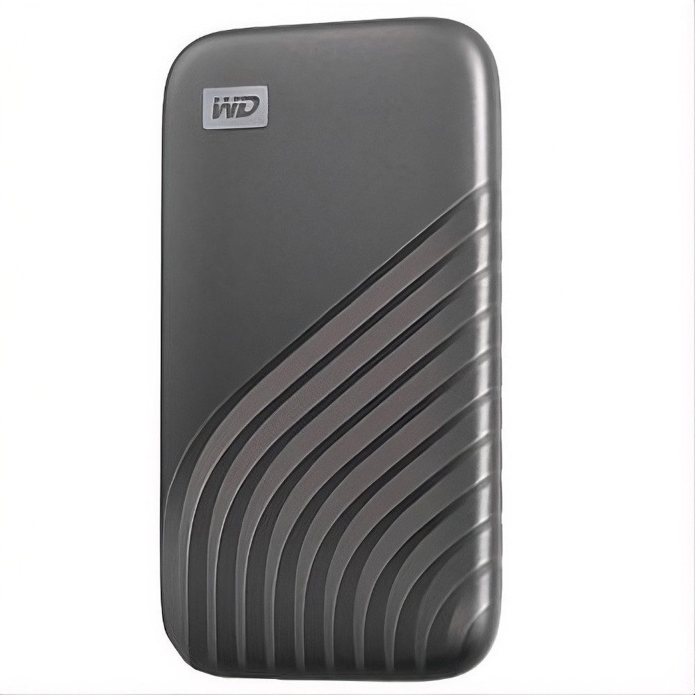 Western Digital Mobile Festplatte "My Passport SSD" 4 TB SSD-Festplatte (4000 GB) 3,5" 1050 MB/S Lesegeschwindigkeit, 1000 MB/S Schreibgeschwindigkeit