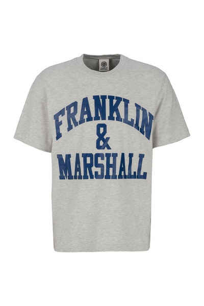 Franklin & Marshall T-Shirt T-Shirt mit gummierten Logoprint aus reiner Baumwolle