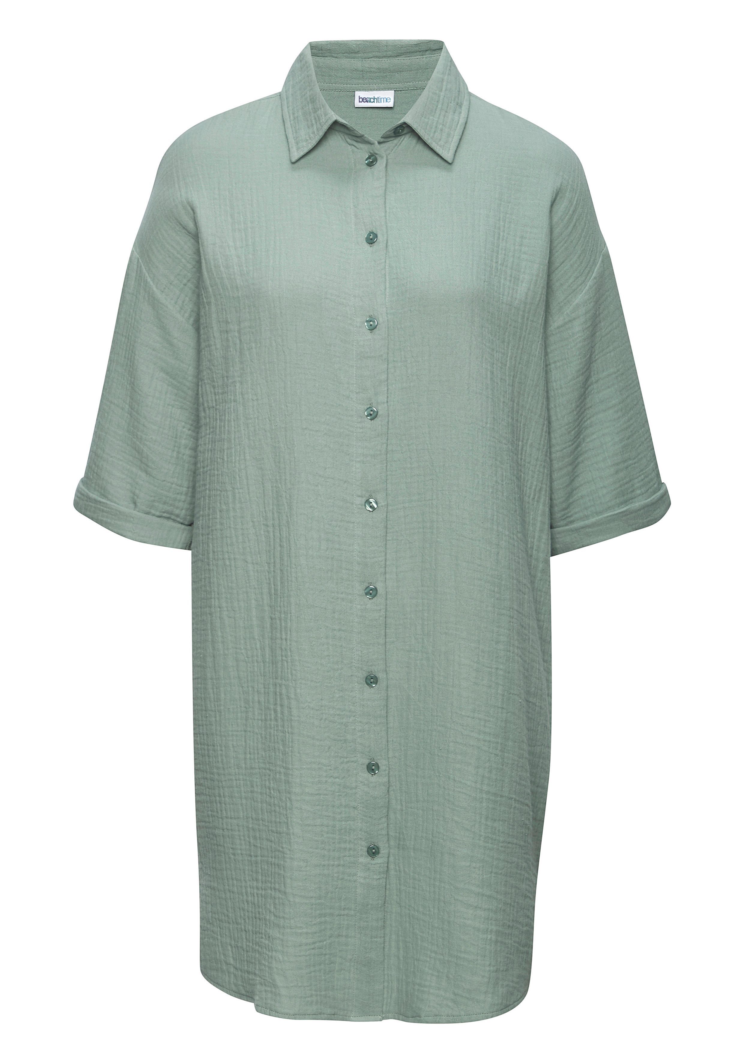 Beachtime Longbluse lange Hemdbluse aus Musselinware. € 39,99
