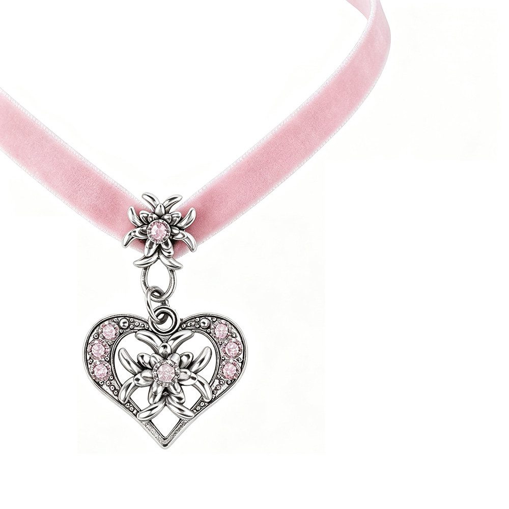 nsihing Ketten-Set Trachtenschmuck mit Anhänger Trachtenkette, Edelweiss,Dirndl-Schmuck, Schmuckset für Damen zum Oktoberfest, Bierfest und Trachtenfest