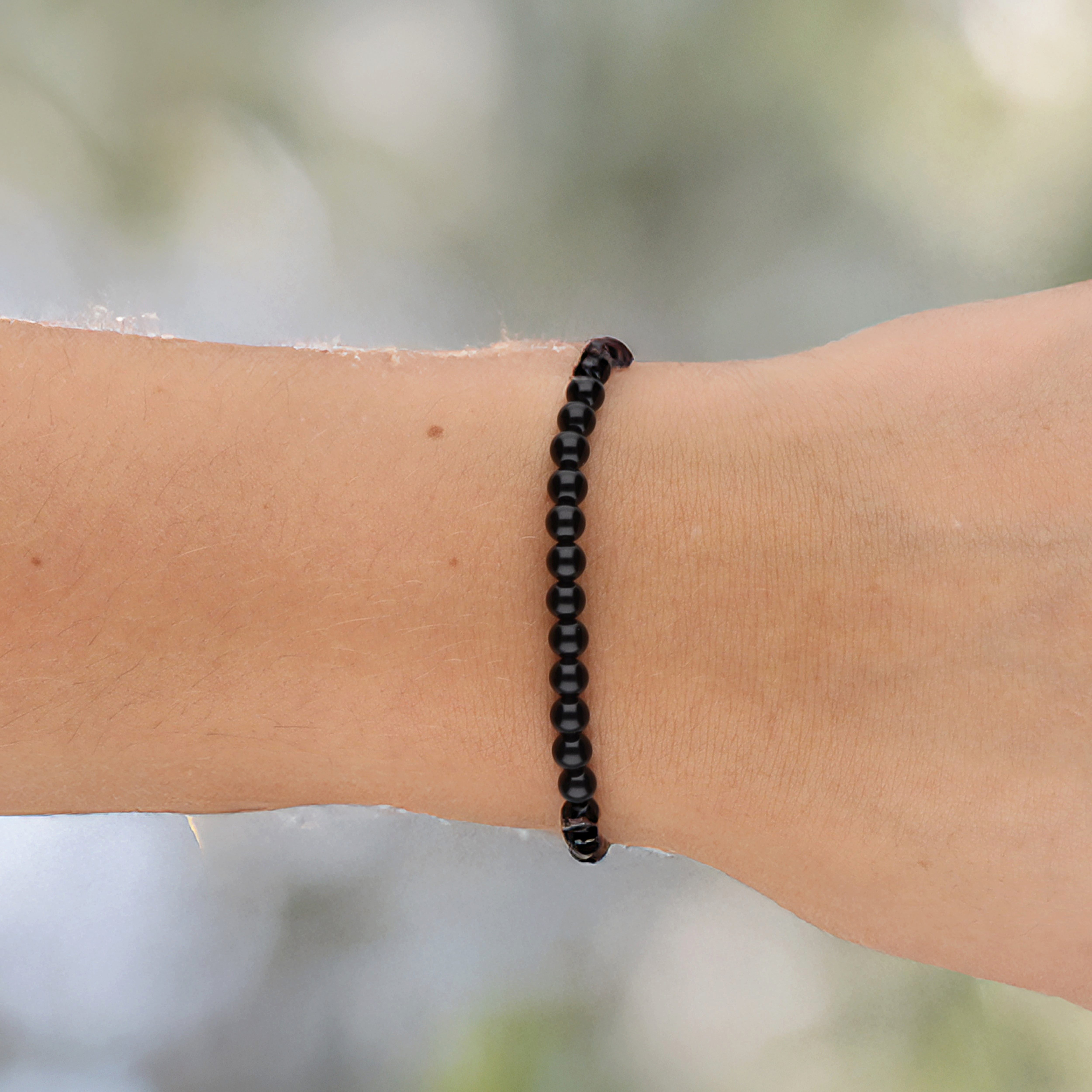 Lebensquelle Plus Armband Onyx Mini-Kugelarmband, 4 mm – Bild 2 von 3