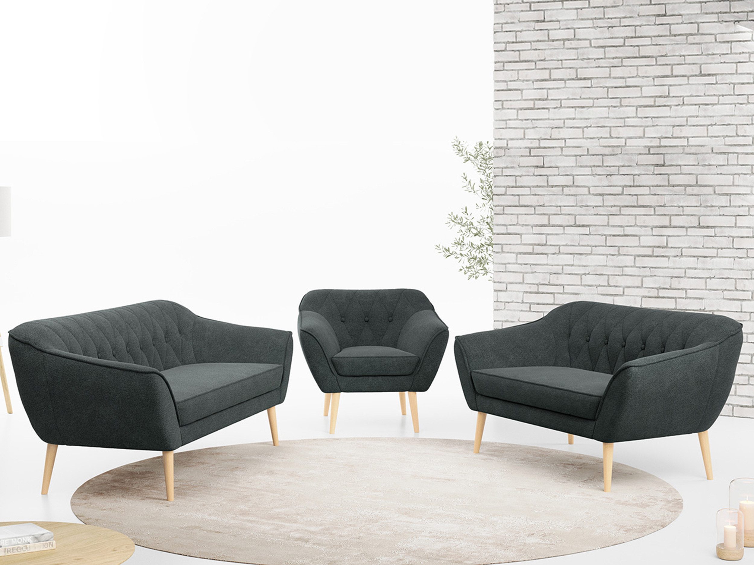 MKS MÖBEL Sofa PIRS 3 2 günstig online kaufen
