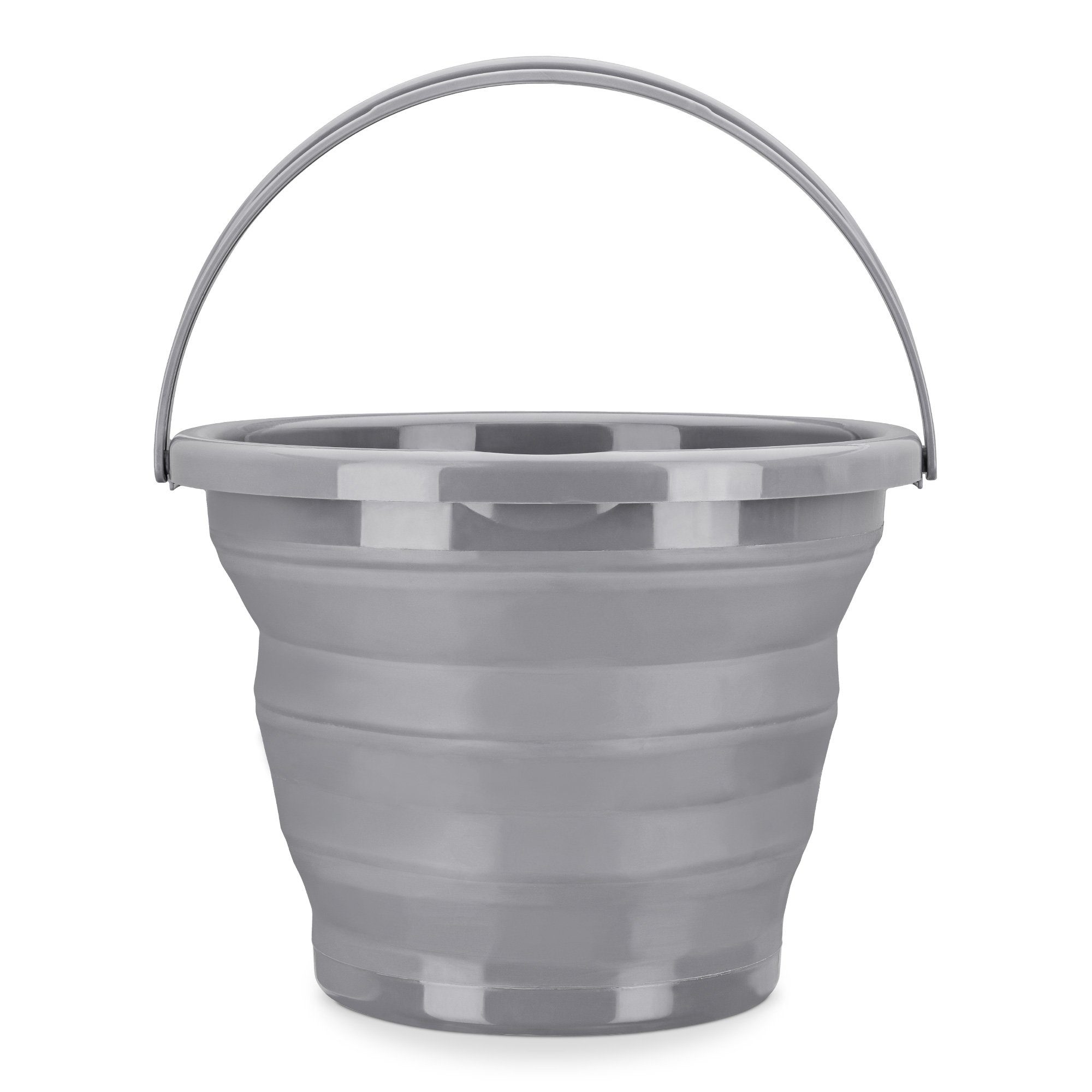 Putzeimer Silikon-Eimer faltbar - 10l für Reinigung, Camping, Angeln, Küche