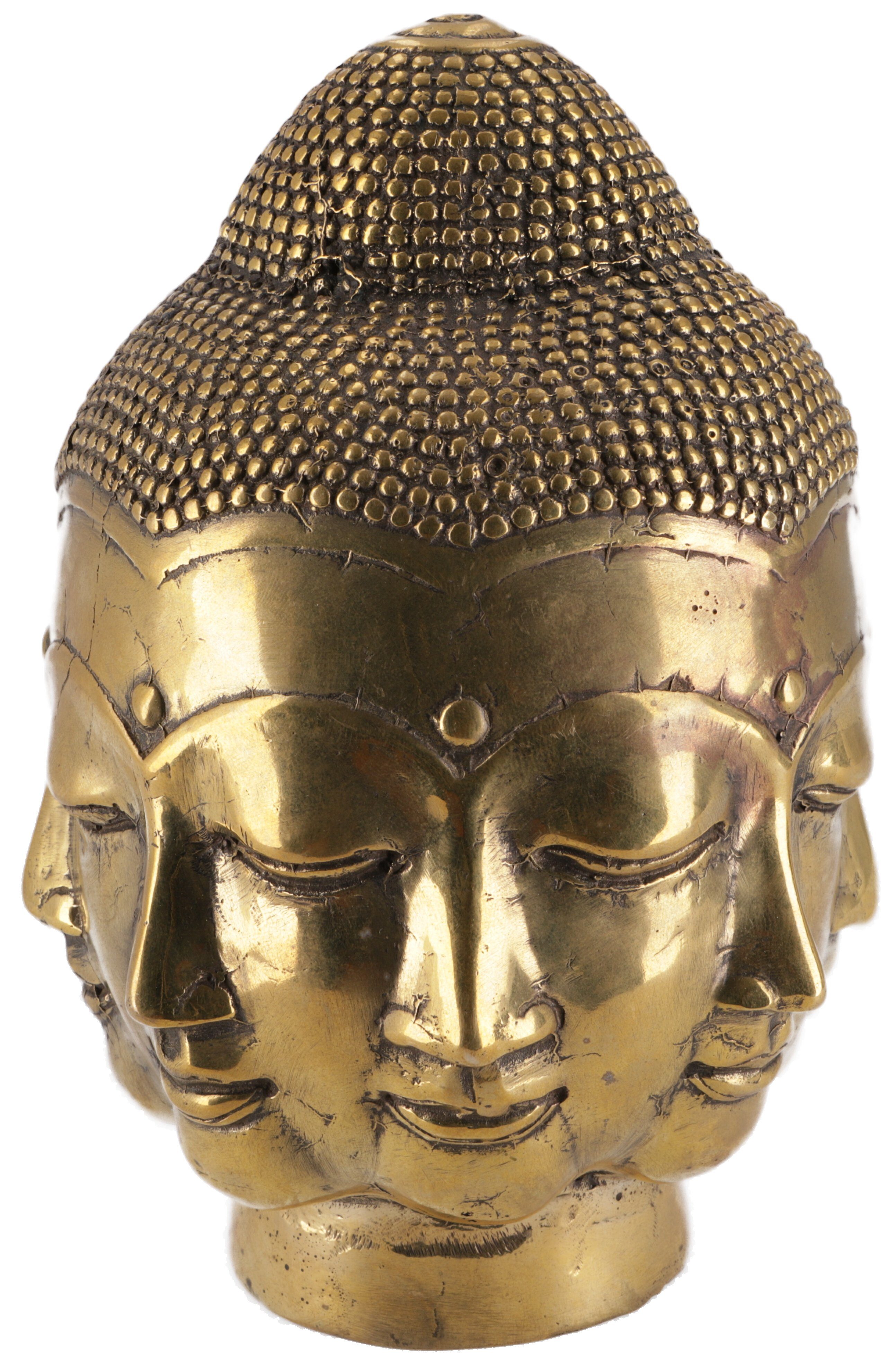 Guru-Shop Buddhafigur Buddha Kopf, Büste, 16.. Gesichter viele Buddha