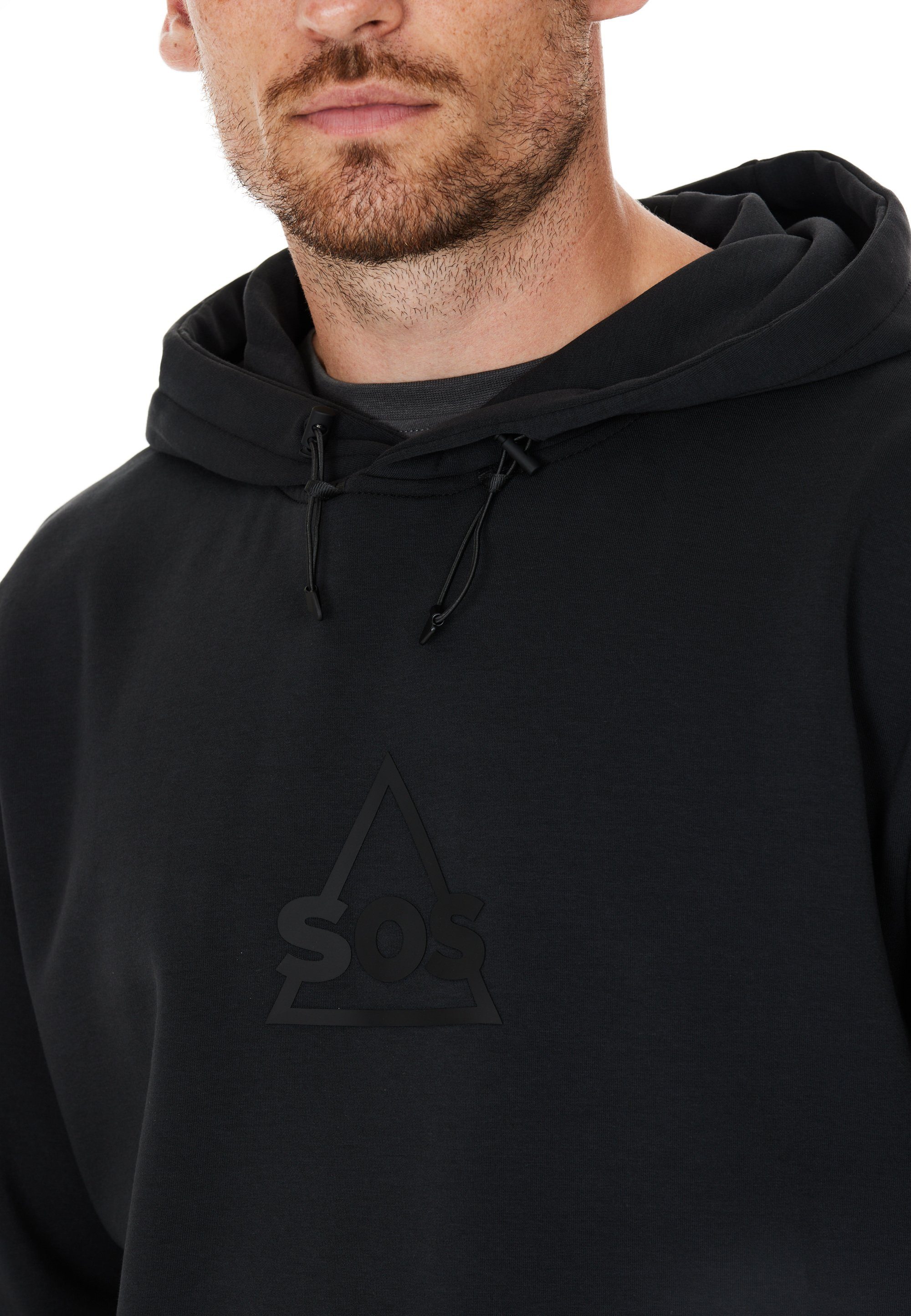 Vail wärmender SOS Kapuzensweatshirt mit Kapuze schwarz