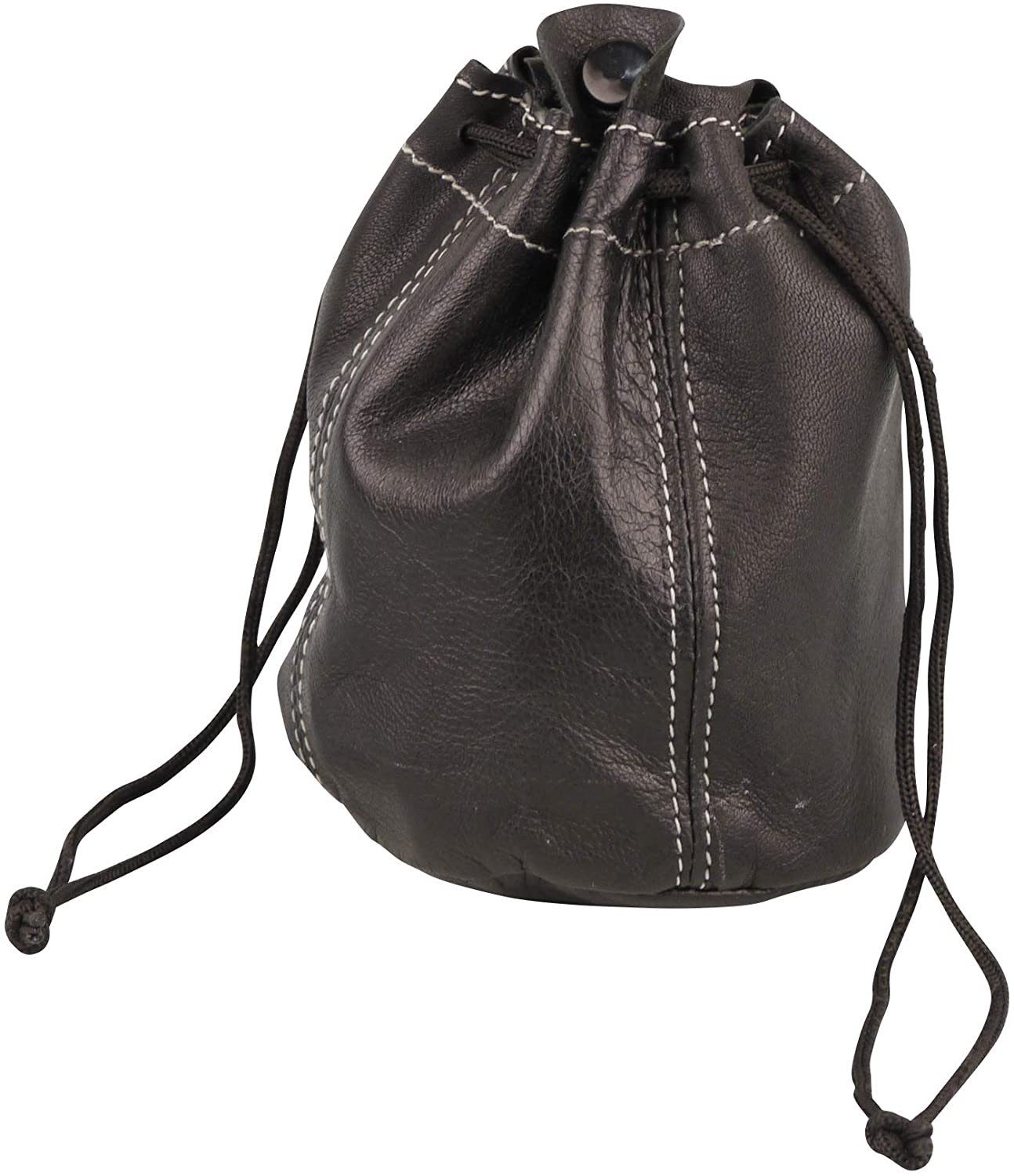 LK Trend & Style Beuteltasche Leder schwarz, Kautschukfutter Lederbeutel (T günstig online kaufen