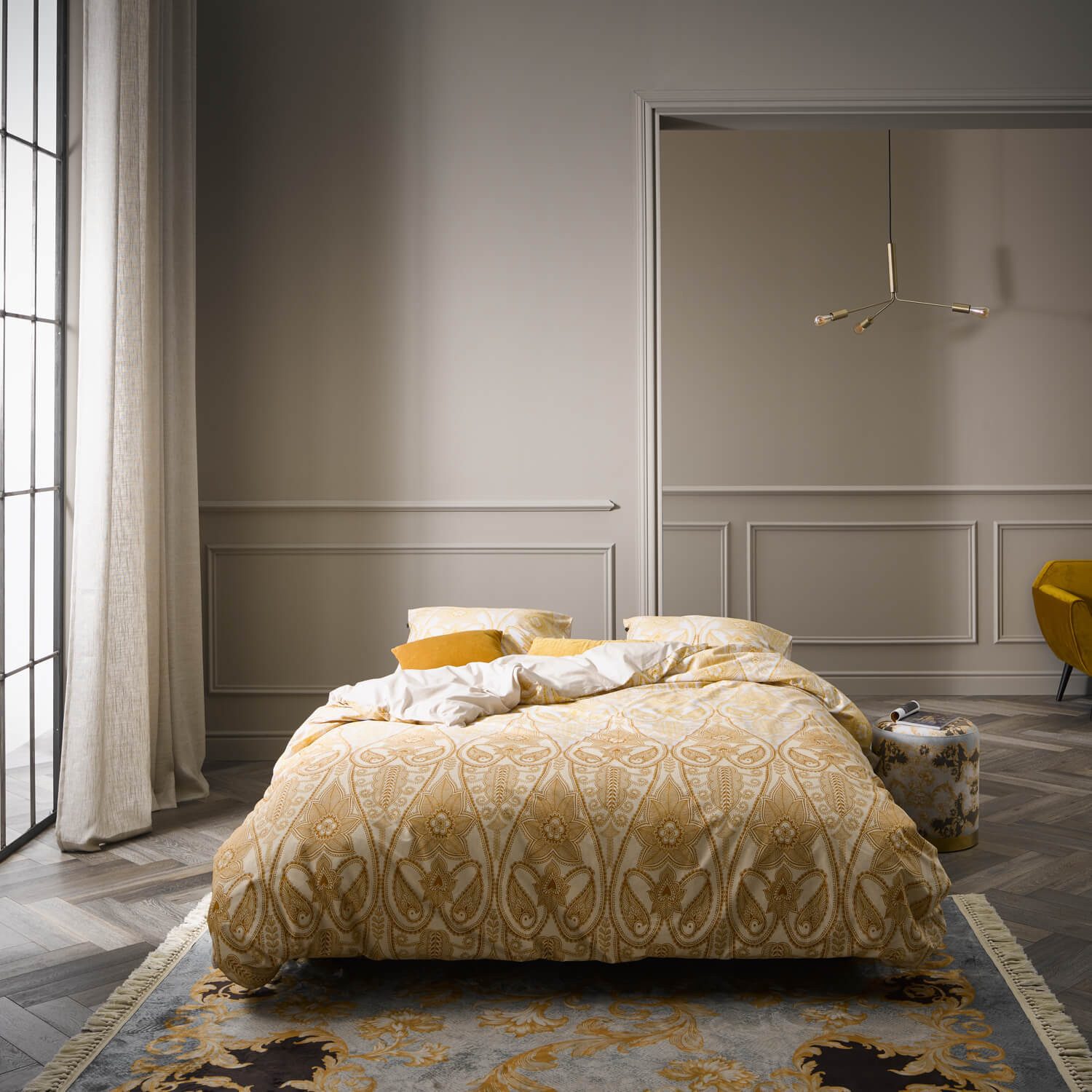 Essenza Bettwäsche Dolley, Perkal, 2 teilig, Blumenmuster, Herzform, Orientalisch