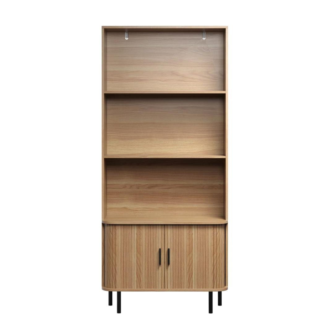 trendteam Regal Ronin Regal 2 Jalousietüren, 3 Regale Eiche Dekor.