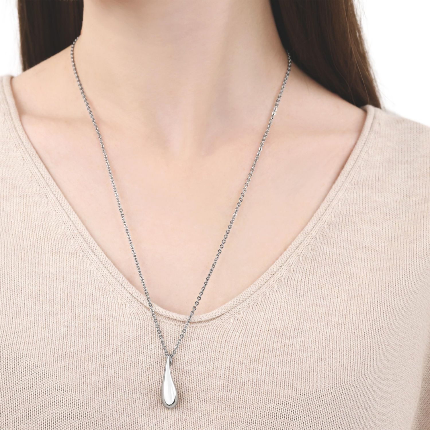 TOM TAILOR Edelstahlkette TOM TAILOR Kette mit Anhänger für Damen, Edelstahl (Ketten mit Anhänger, 2-tlg., Kette mit Anhänger) – Bild 2 von 5
