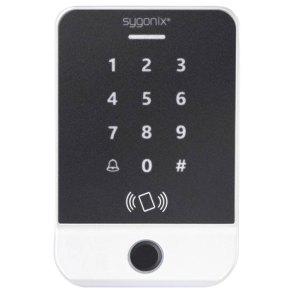 Sygonix Türschließer Fingerprint/RFID Zugangssystem Aufputz 12 V/DC mit beleuchteter, mit beleuchteter Tastatur