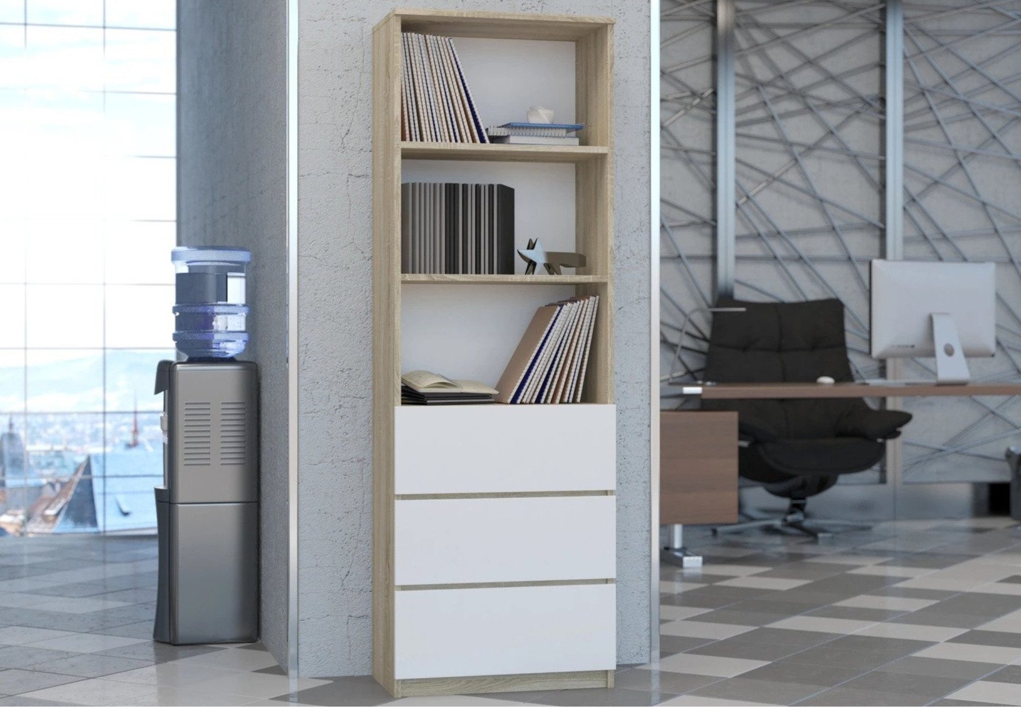 Home Collective Bücherregal mit 3 Schubladen günstig online kaufen