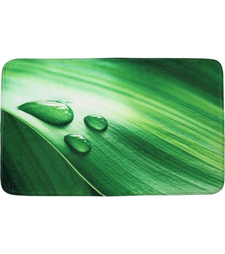 Sanilo Badematte Green Leaf, rutschhemmend, waschbar, schnelltrocknend, Pol günstig online kaufen