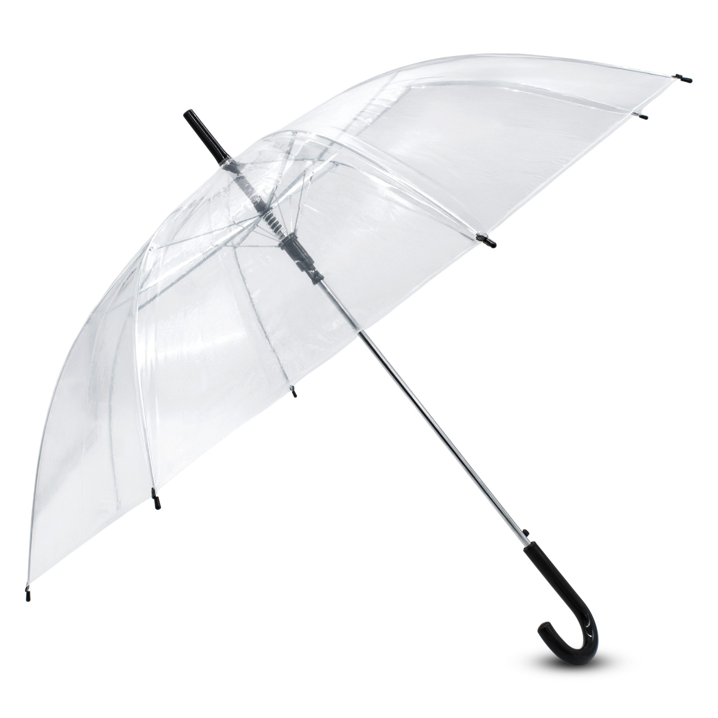 Spetebo Regenschirm-Wanderstock Regenschirm transparent mit Druckknopf - 10 günstig online kaufen