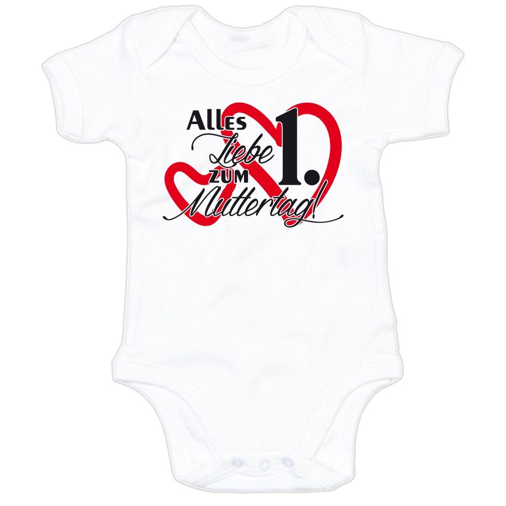 G-graphics Kurzarmbody Alles Liebe zum 1. Muttertag Baby Body mit Spruch / Motiv / Aufdruck • zum Muttertag