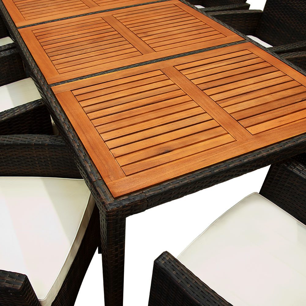 Casaria Garten-Essgruppe Palermo, (9-tlg), 8 Personen günstig online kaufen