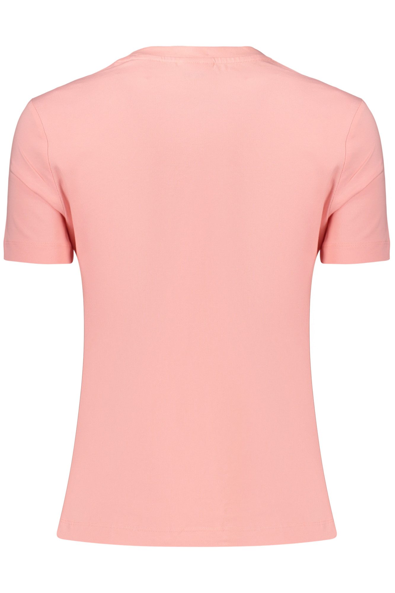 GUESS JEANS T-Shirt Rosa Damen T-Shirt aus Bio-Baumwolle mit Logo und