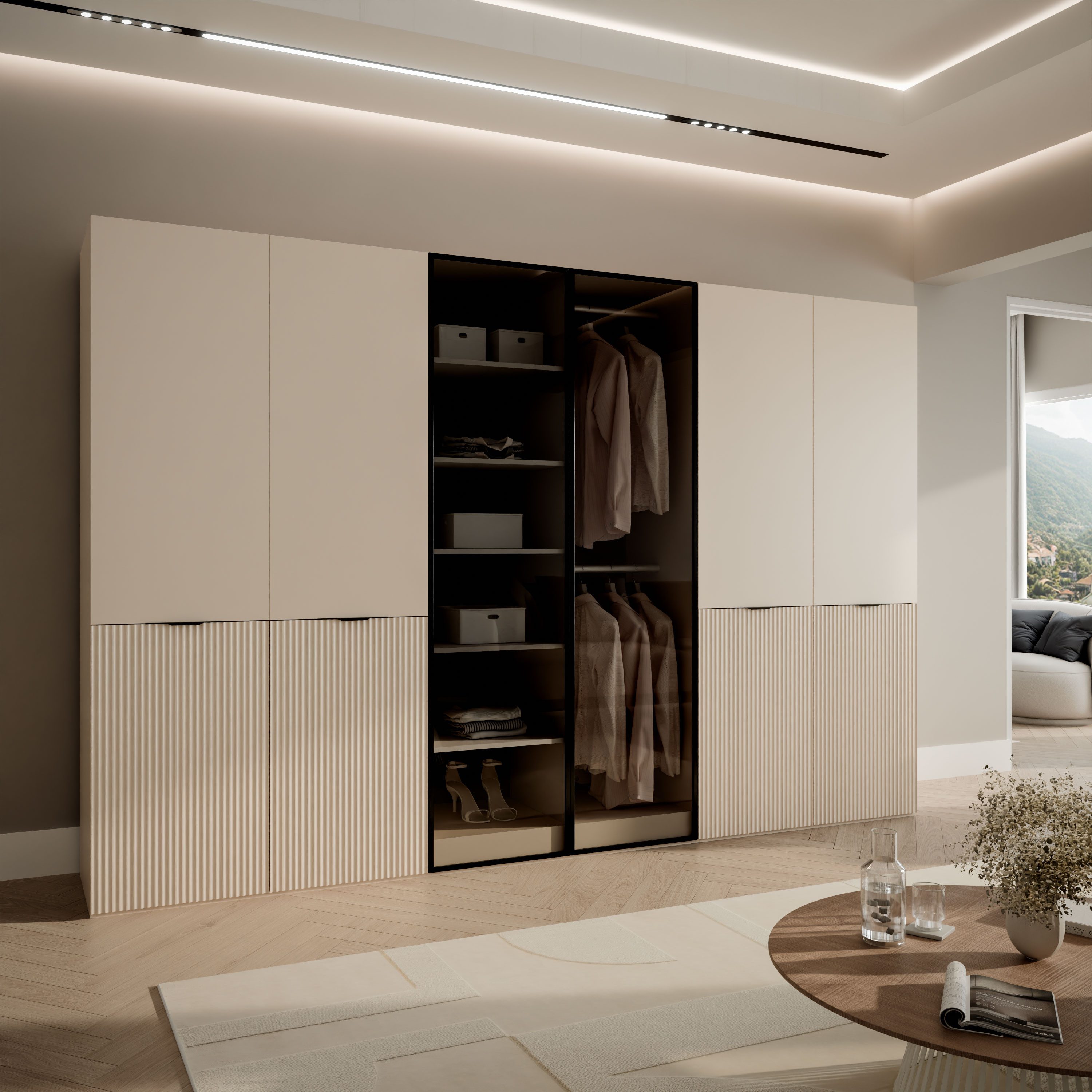 Lookway Kleiderschrank SANDBOX KASCHMIR 300 303x49x200 cm günstig online kaufen