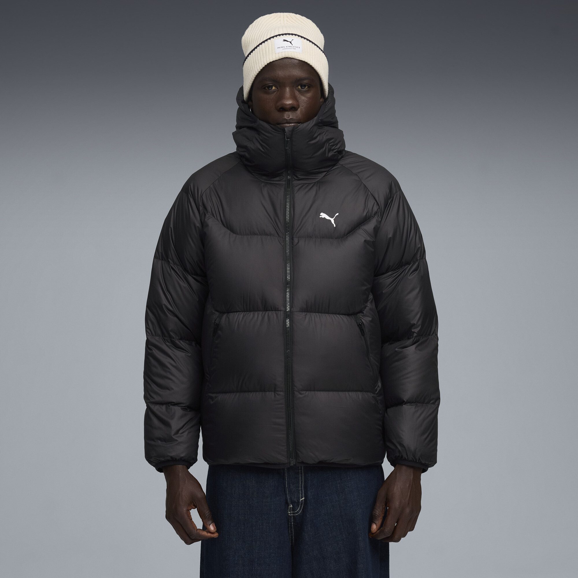 PUMA Daunenjacke Daunen-Pufferjacke mit Kapuze Herren