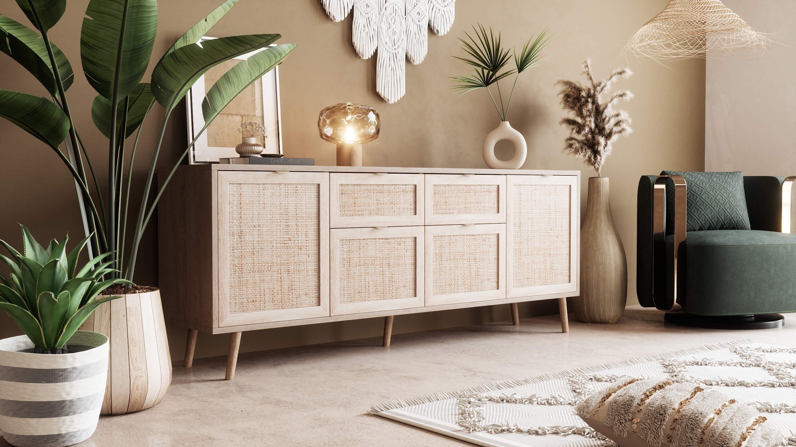 Newroom Sideboard Mila, Sideboard Sonoma Eiche günstig online kaufen