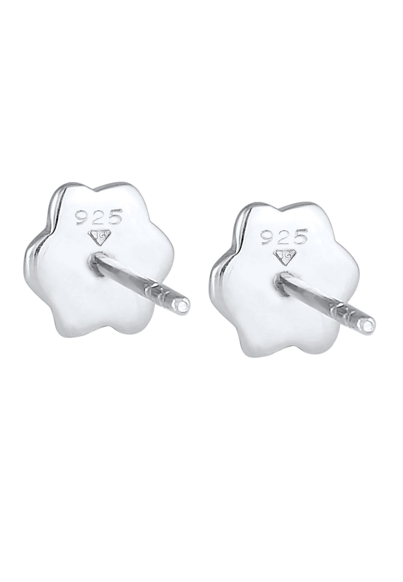 Elli Paar Ohrstecker Pfoten Tatze Emaille Hund Katze 925 Silber, Pfote – Bild 5 von 5