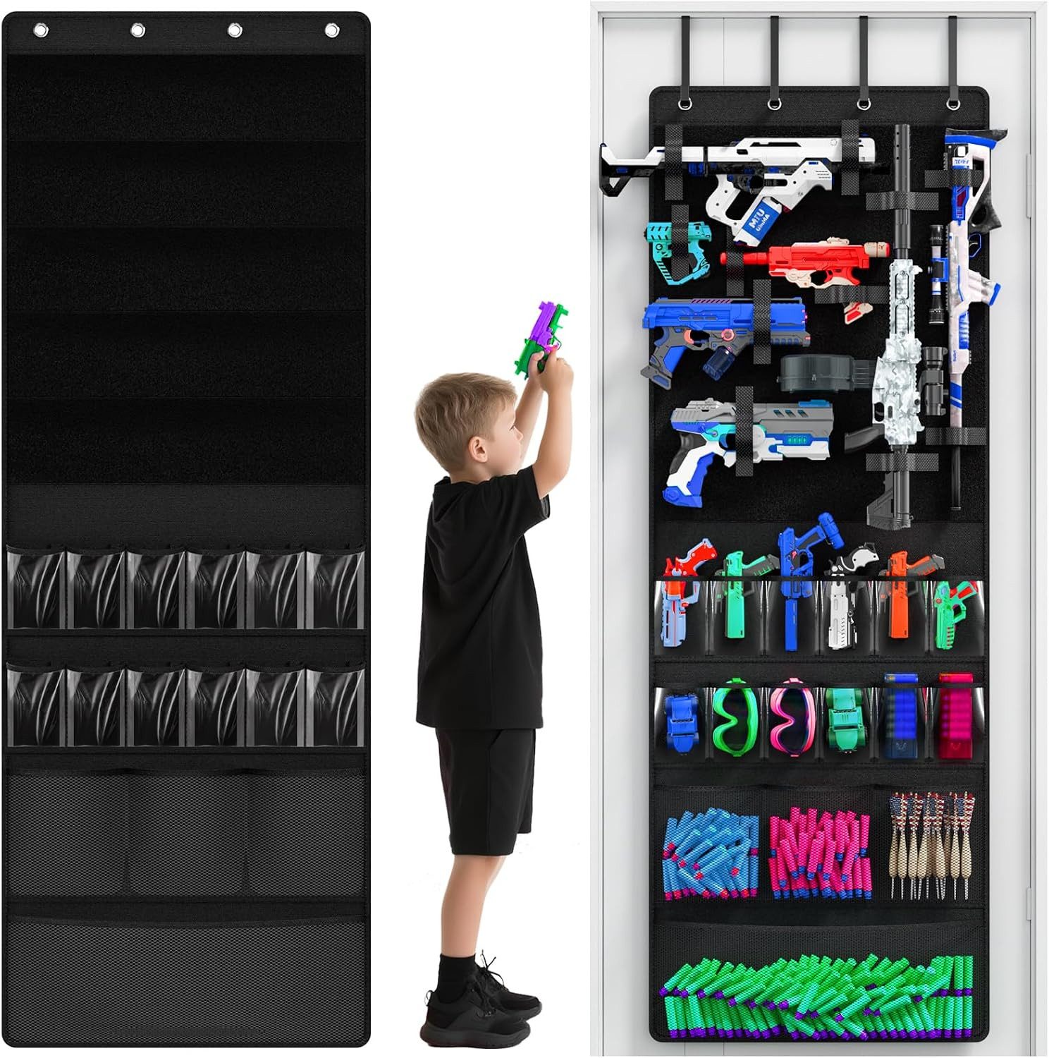 LEMLIT Hängeregal Hängeorganizer Aufbewahrung über der Tür Spielzeug Organizer, 1 Stück 1-tlg., Aufbewahrungshänger für Wohnzimmer, Schlafzimmer und Kinderzimmer