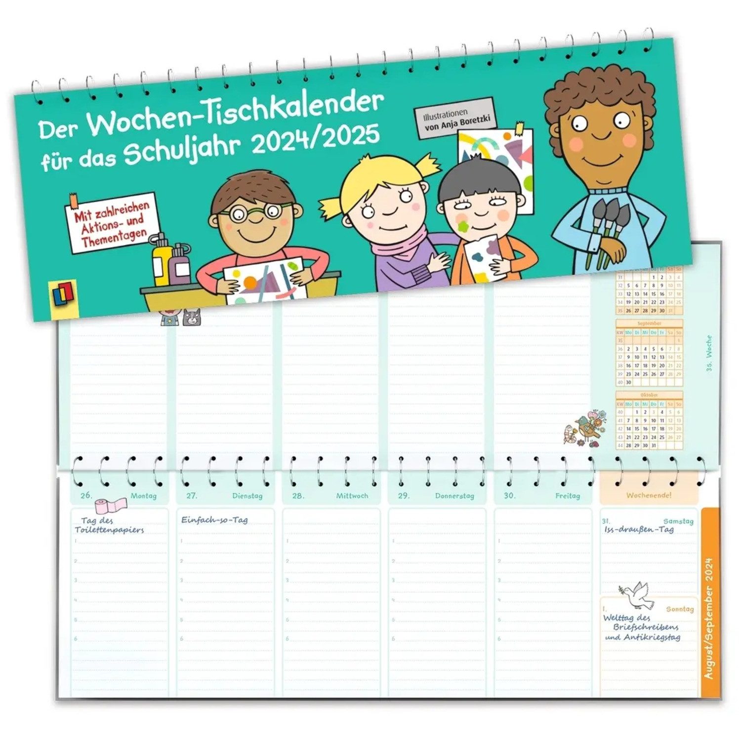 Verlag an der Ruhr Lehrerkalender Der Wochen-Tischkalender für das Schuljahr 2024/2025