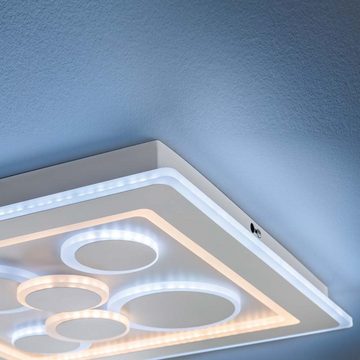 etc-shop LED Deckenleuchte, Wohnzimmerleuchte Deckenleuchte LED Dimmbar Fernbedienung Lampe 50x50