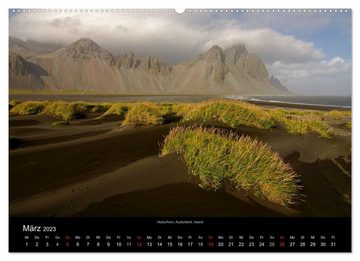 CALVENDO Wandkalender Island (Premium, hochwertiger DIN A2 Wandkalender 2023, Kunstdruck in Hochglanz)