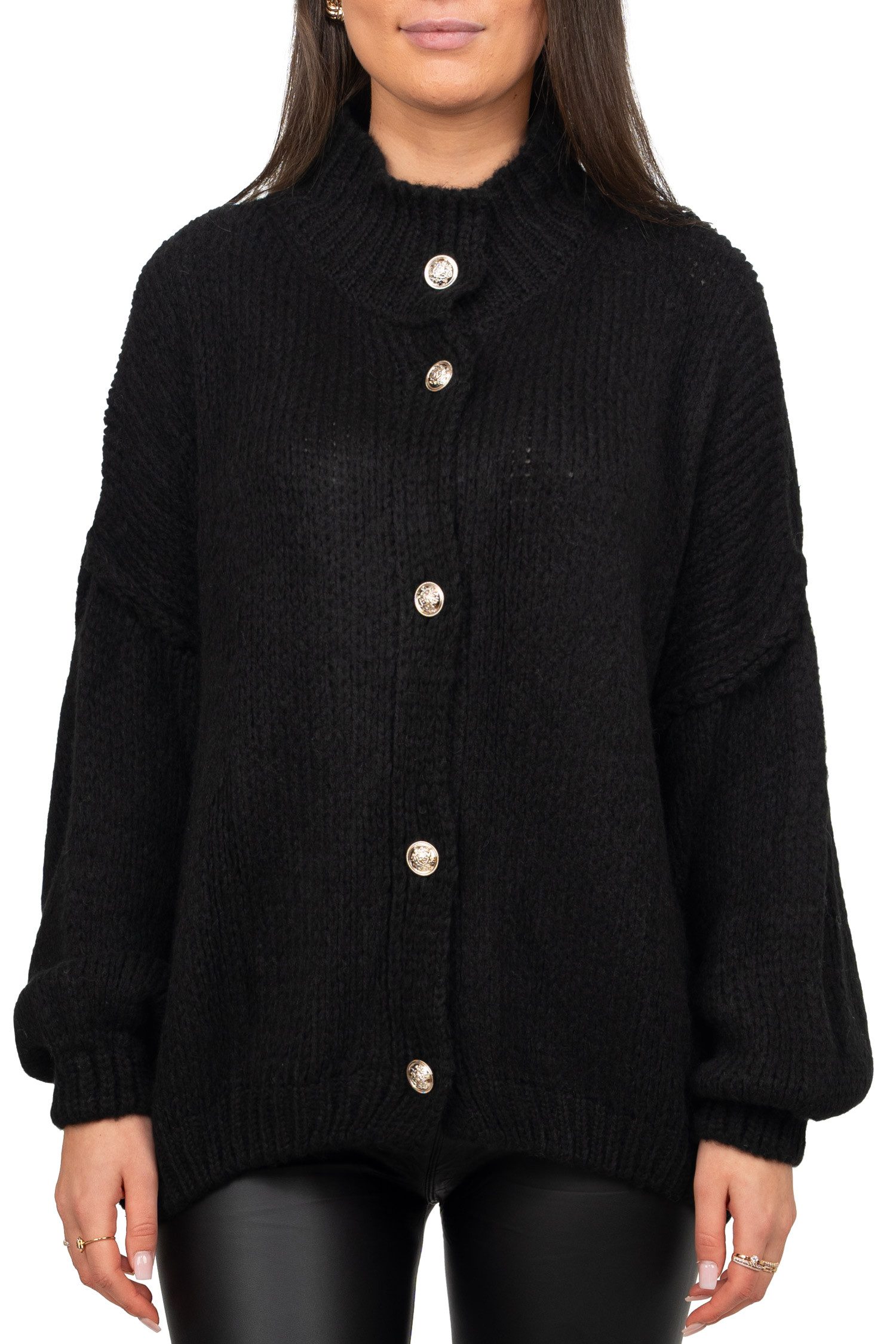 Reichstadt Strickjacke Damen Relaxed Fit Pullover günstig online kaufen