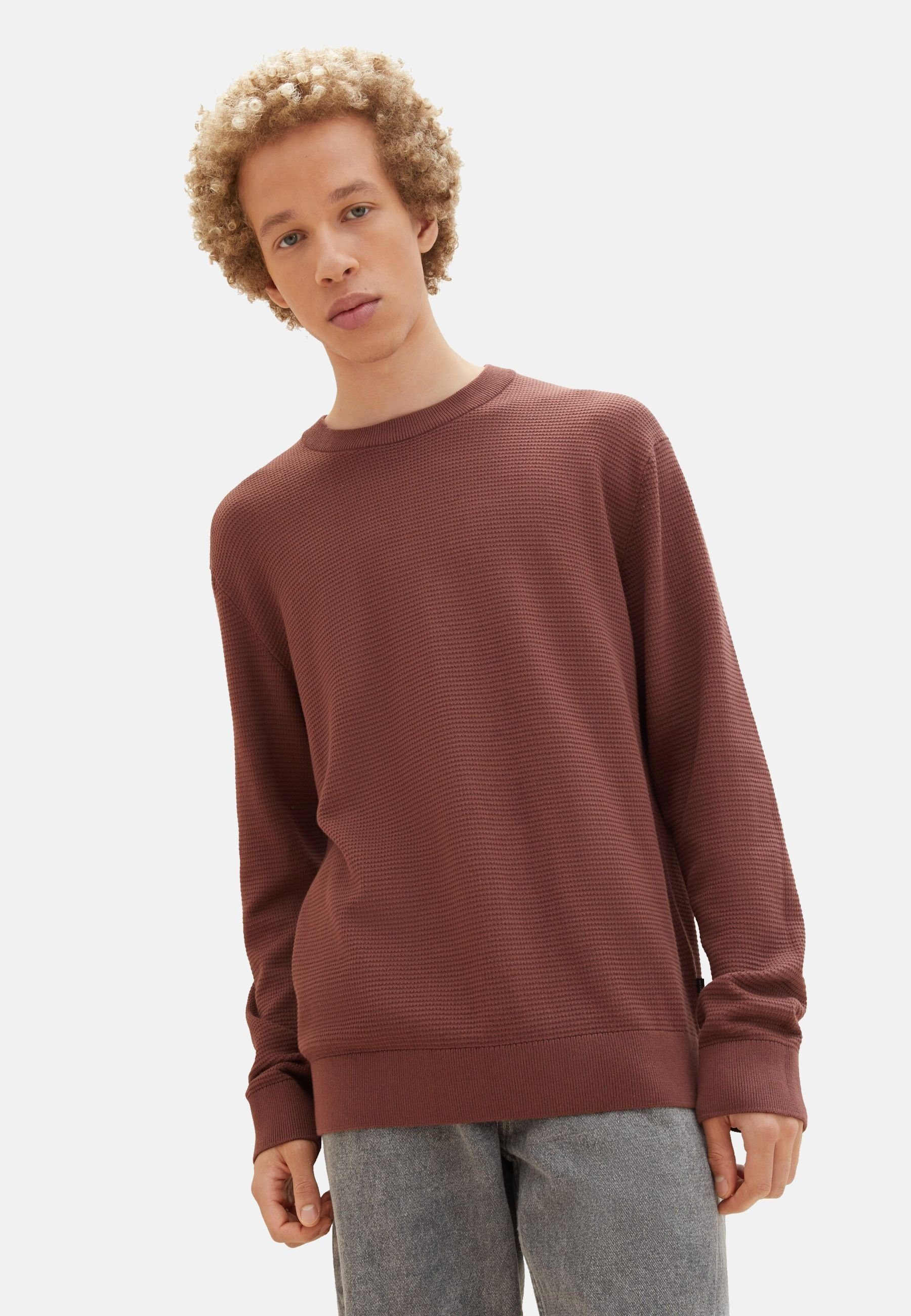 TOM TAILOR Strickpullover Pullover Strickpullover R-Neck (1-tlg)