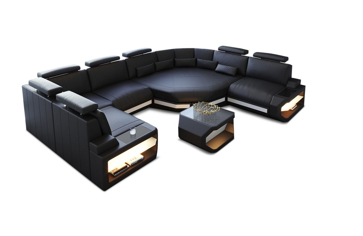 Sofa Dreams Wohnlandschaft Sofa Leder Asti günstig online kaufen