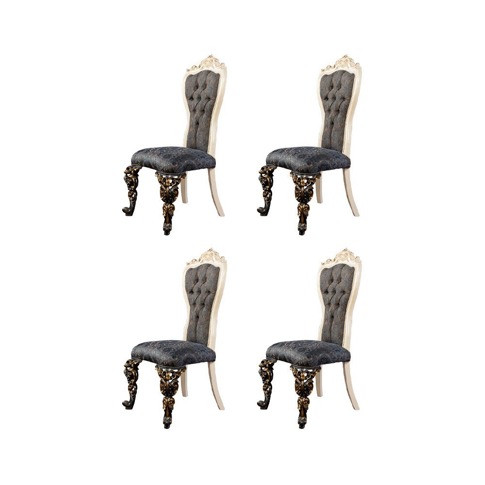 Xlmoebel Sitzgruppe Samtstühle in elegantem Design für stilvolles Wohnen, (4-tlg., 4x Stühle), Hergestellt in Europa