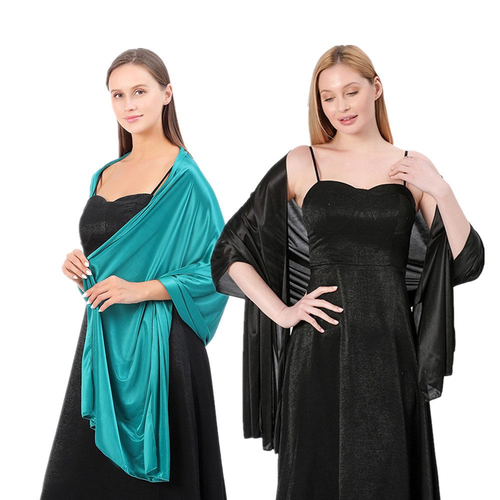 XDeer Modeschal 2 Stück Damen Shawl für Brautkleider Abendkleider, Elegante Party Weicher Schal