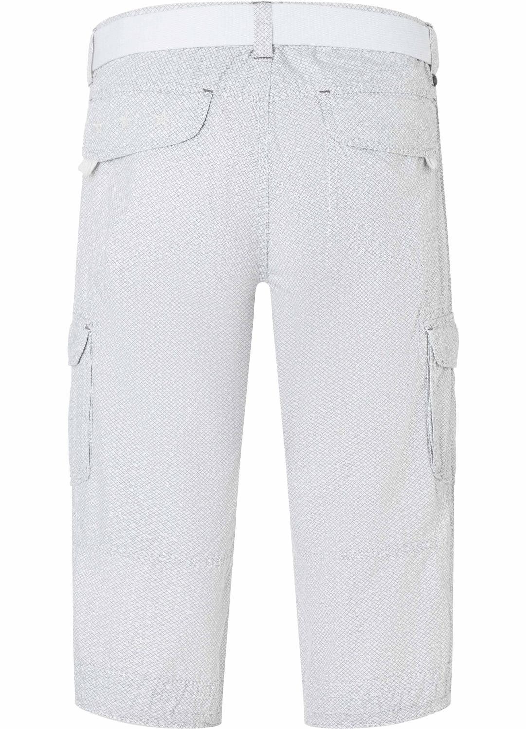 TIMEZONE Cargoshorts 3/4 Cargo loose fit Mid Waist Pants für Herren Baumwolle Normal Fit unifarben atmungsaktiv Reißverschluss