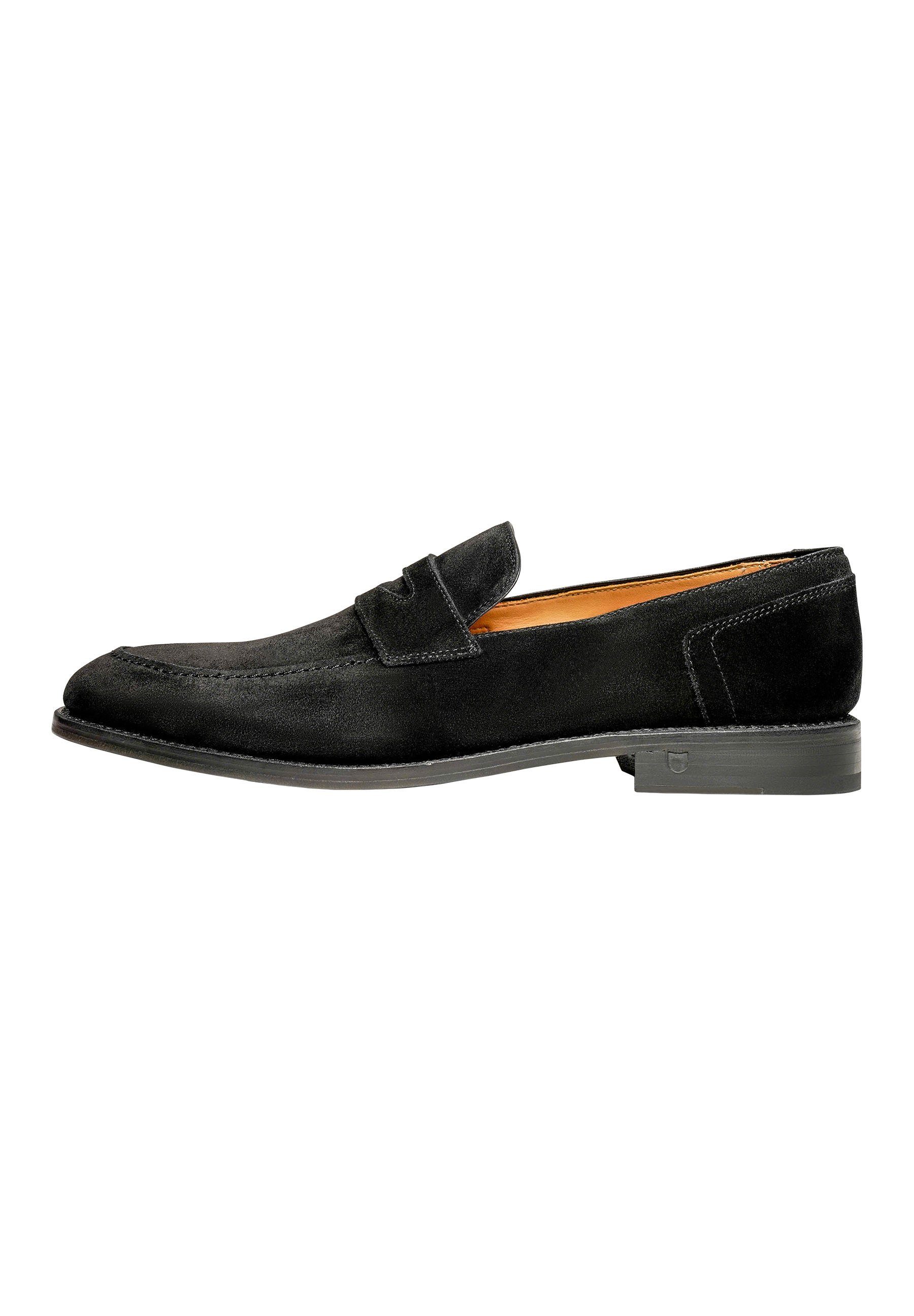 Henry Stevens Marshall PL Businessschuh Loafer Herren Halbschuhe Leder handgefertigt, Anzugschuhe Slipper