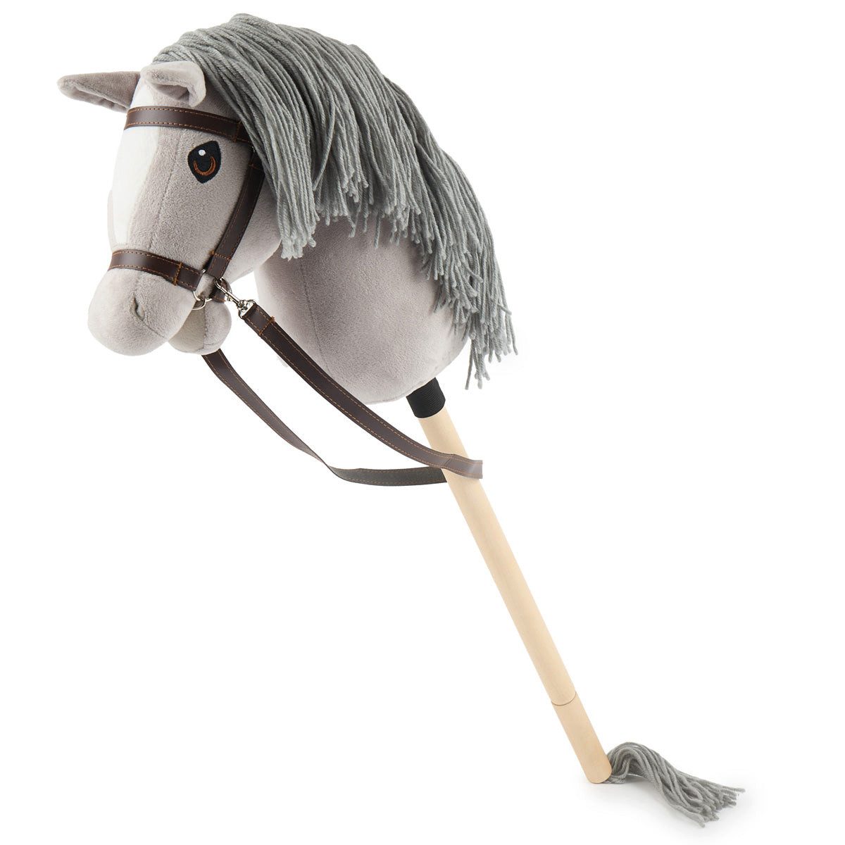 BIECO Steckenpferd Hobby Horse Grau - Grösse S