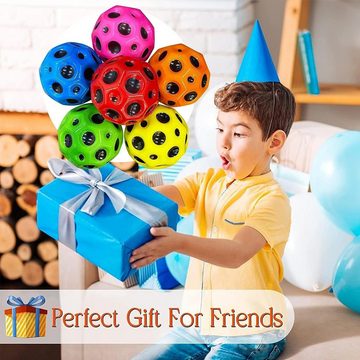 Fivejoy Spielball Astro Jump Ball Hohe Springender Gummiball Space Ball spielzeug (Ball Toy for Kids Party ein Knallendes Geräusch Mini Bouncing (6PC)