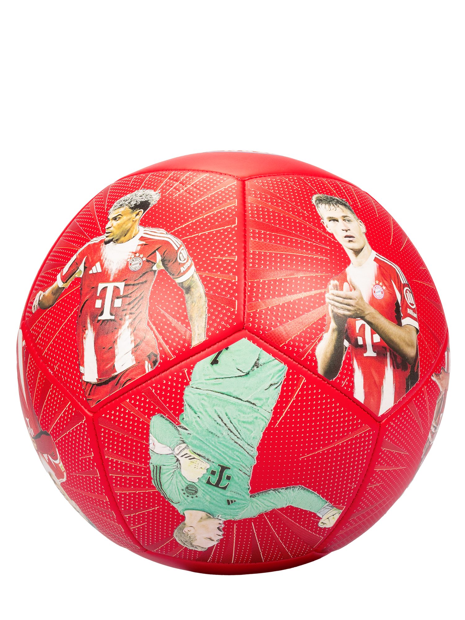 FC Bayern München Fußball FC Bayern München Fußball Größe 5 Player 2025-26 (Rot/Schwarz)