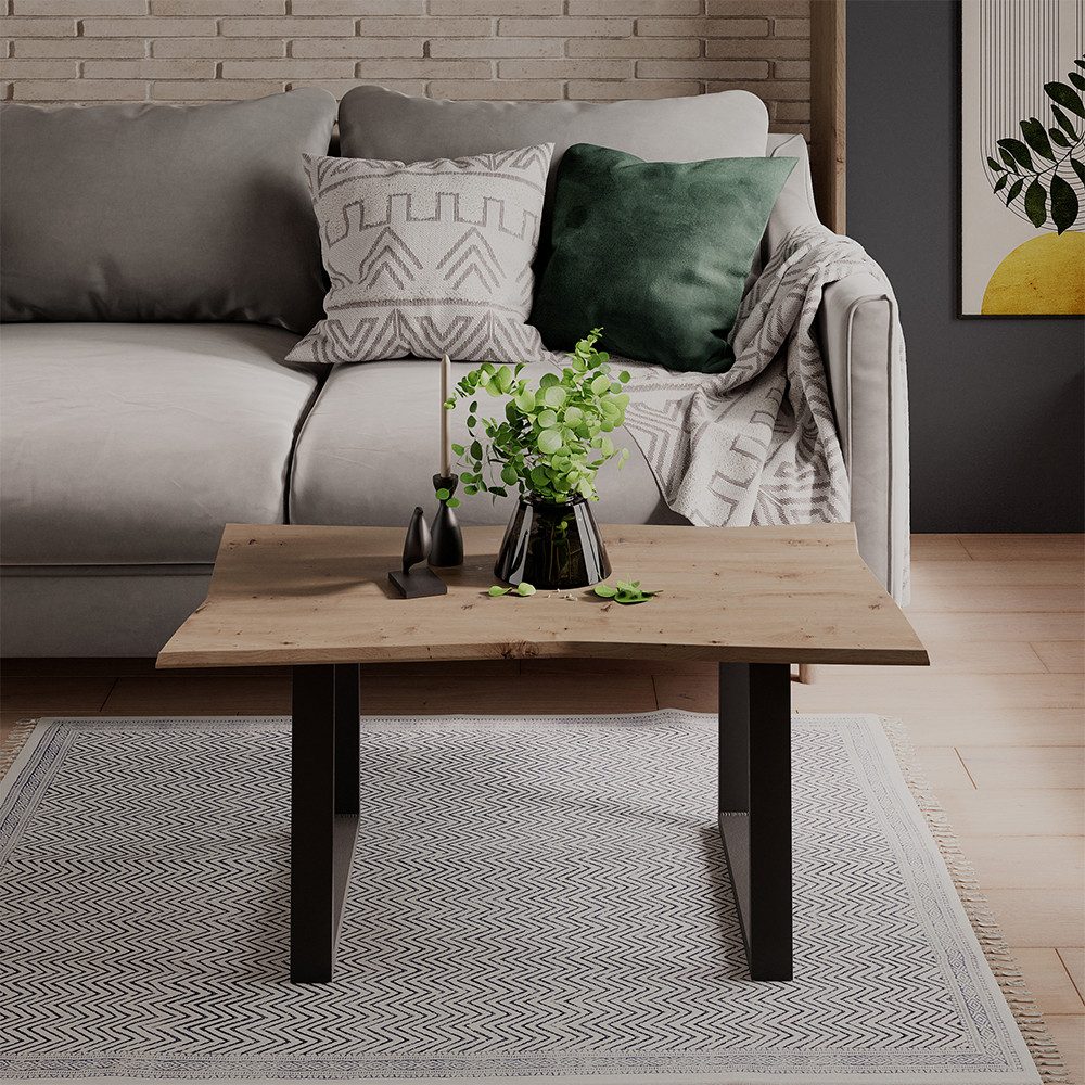 Vicco Couchtisch Yan, Artisan, 90 x 50 cm (1-St)