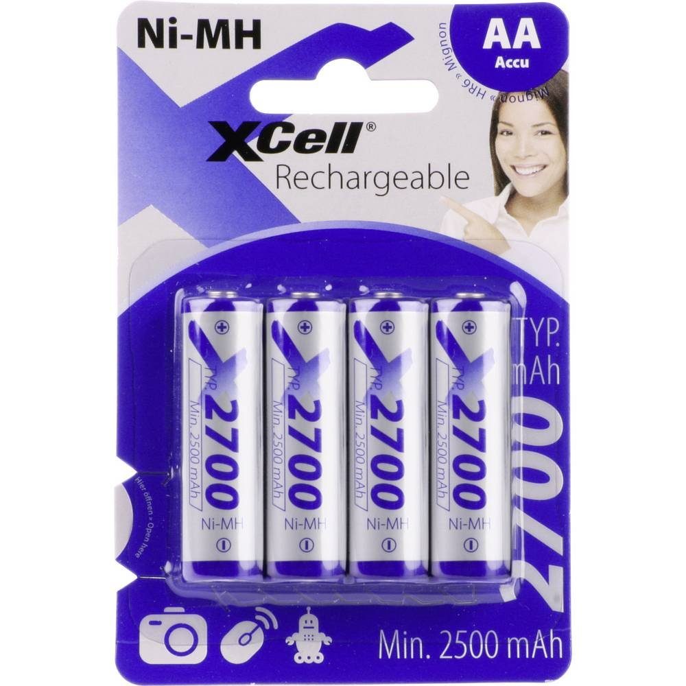 XCell Mignon AA Akku 2700mAh 4er 118740 Akku