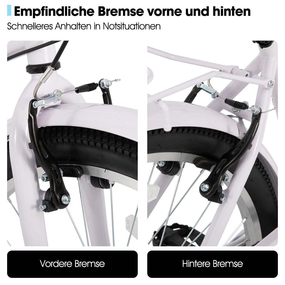 HILAND Cityrad 26 Zoll Beach Cruiser Bike für Männer und Frauen, Step-Through Rahmen, Step-Through Rahmen mit Gepäckträger und Korb,7 Gang