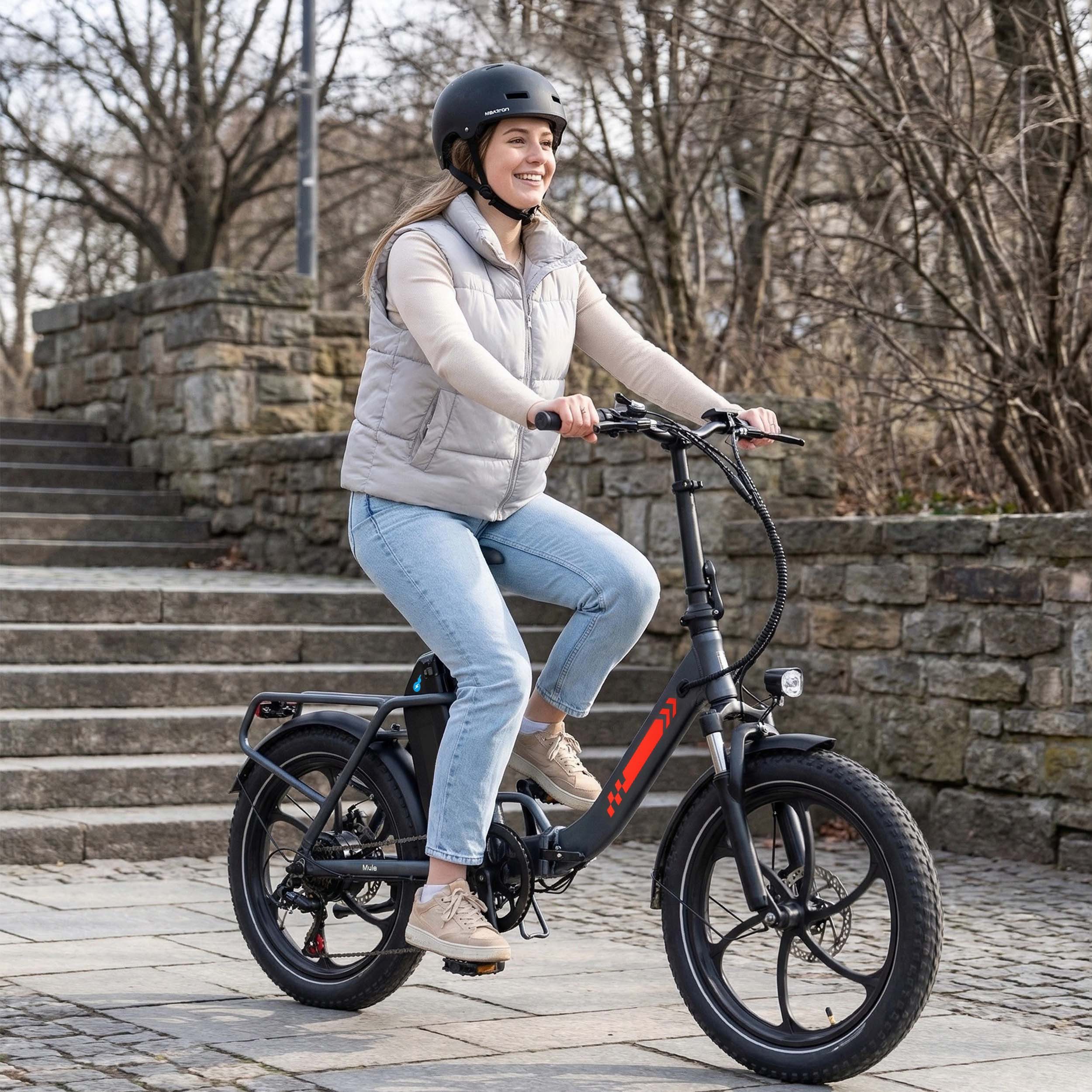 Vankel E-Bike Cityrad M1 Faltbares Damen u. Herren E-Fahrrad 960WH Pedelec,20AH 120 km, Kettenschaltung, Heckmotor, 960 Wh, Cityrad 7 Gang Shimano,Scheibenbremsen, Kettenschaltung, E-bikes