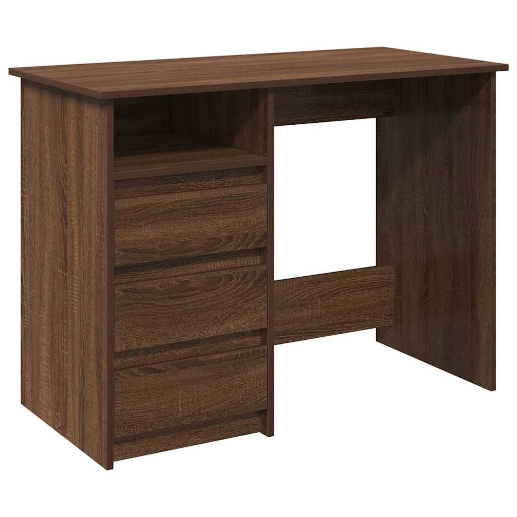 vidaXL Schreibtisch Schreibtisch Braun Eichen-Optik 102x50x75 günstig online kaufen