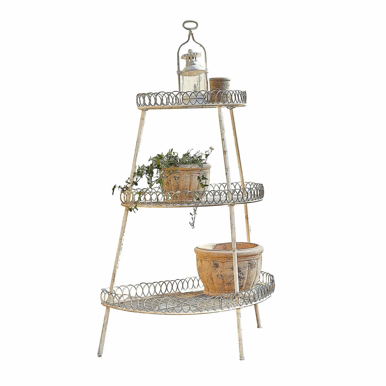 Mirabeau Etagere Etagere Lorivane antikweiß, Eisen