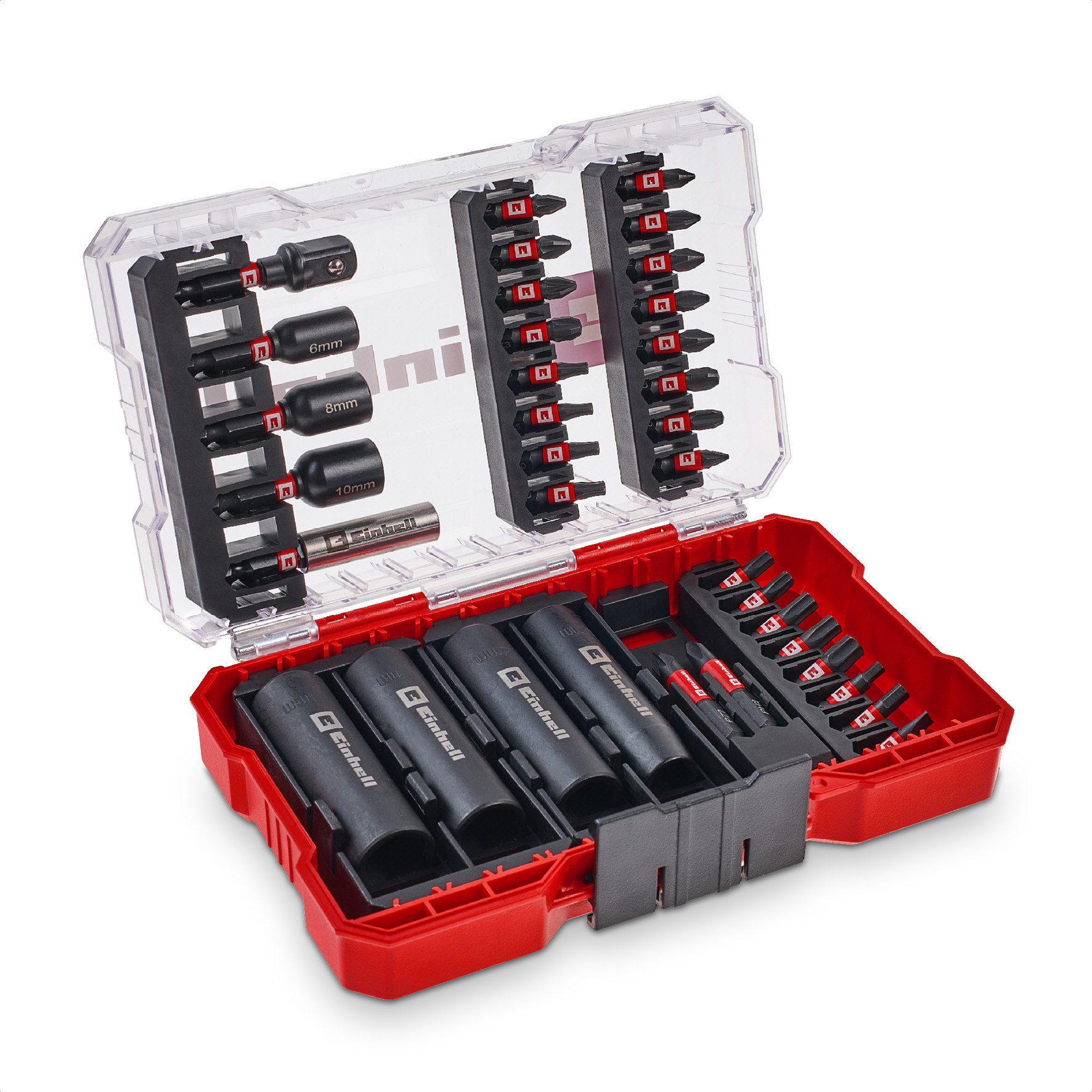 Einhell Bit-Set Original Einhell M-CASE 35-tlg. Impact-Bit- und Stecknuss-Set (25-mm-B, 34-St., M-CASE 35-tlg. Impact-Bit- und Stecknuss-Set